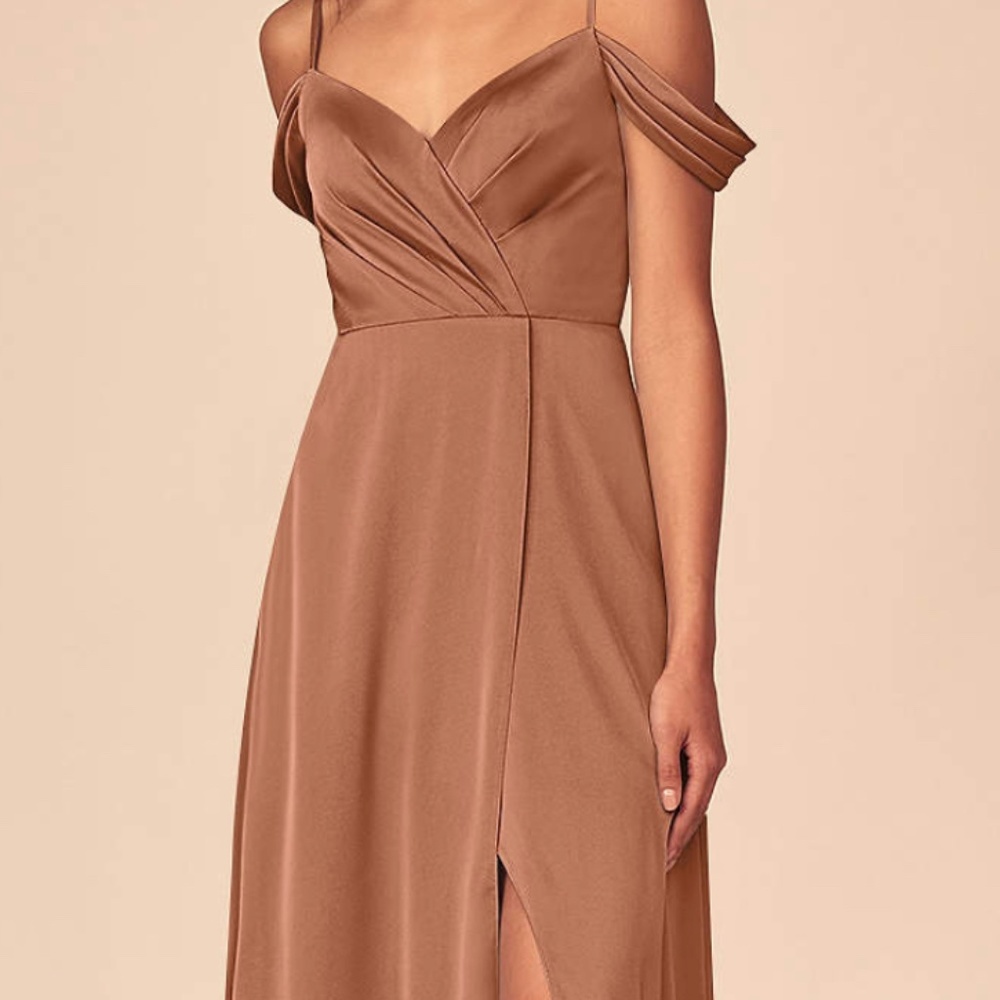 Azazie Ocean Bronzer Bridesmaid Dress